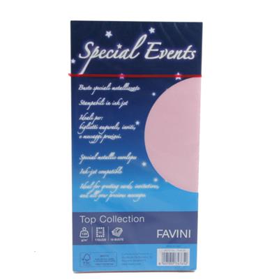 BUSTE SPECIAL EVENTS 11X22 GR.120 PZ.10 PINK A57S154