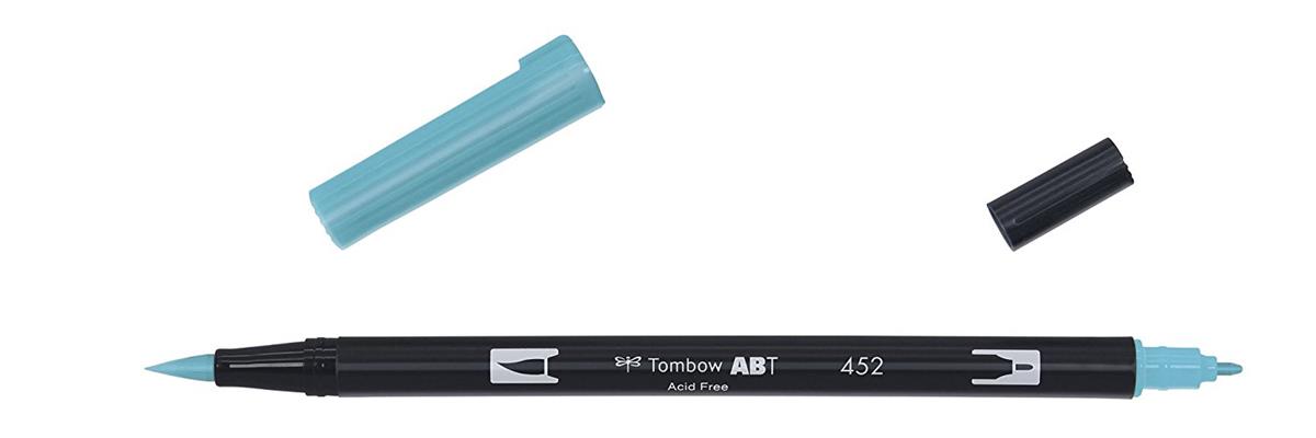 Pennarello PROCESS BLU dual brush doppia punta ABT452
