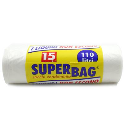 BUSTE N.U.SUPERBAG LT.110 PZ.15 70X100 TRASP.