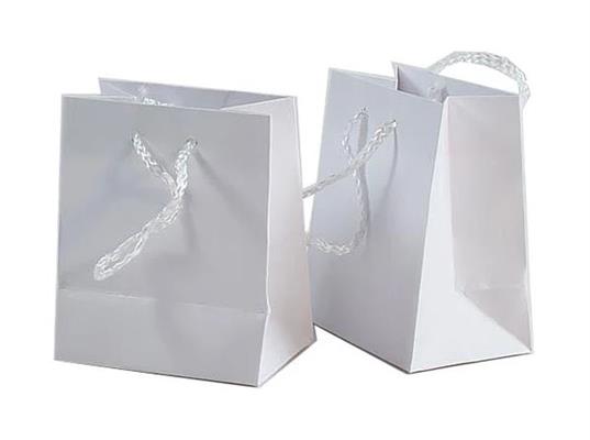 BUSTE SHOPPER CARTA 157GR.F/P. 10X12+6,5 BIANCO
