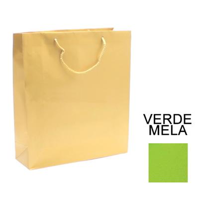 BUSTE C/CORDONCINO 36X41+12 VERDE MELA