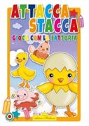 Libro bambini gioca con la fattoria Attacca Stacca Serie adesivi 7340