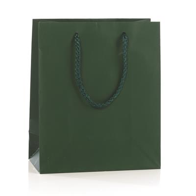 BUSTE C/CORDONCINO 16X19+8 VERDE BOSCO