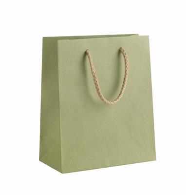 BUSTE C/CORDONCINO KRAFT 27X37+12 VERDE SALVIA