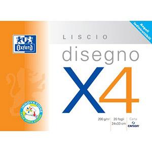 BLOCCO CANSON C4 24X33 20FF LISCIO GR.200 100500450