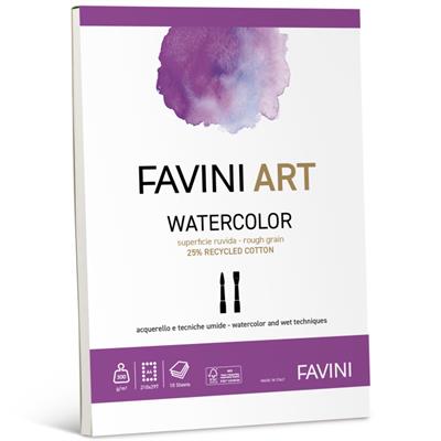 FAVINI ART WATERCOLOUR BLOCCO COLLATO A4 FF 10 - 300G A4