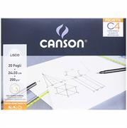 BLOCCO CANSON 24X33 200G LISCIO 400089595