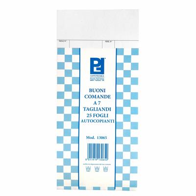 BUONI COMANDE 7 TAGLIANDI 25 FOGLI 21X10 13065