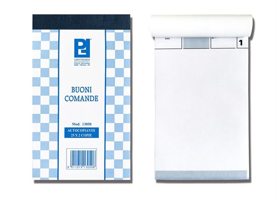 BLOCCHI COMANDE 2 COPIE AUTOCOPIANTE 10X17 25 FF 13050