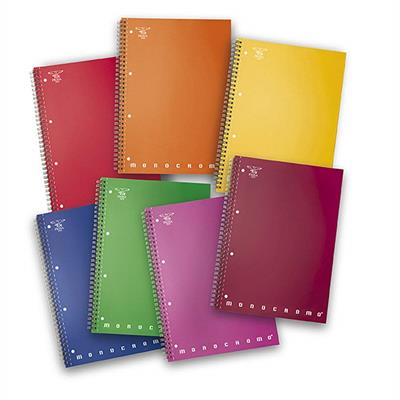 BLOCCO SPIRALATO A4 MONOCROMO C/FORI+MICROPERF 80+2FF 1R