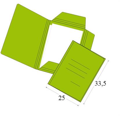 CARTELLE TRE LEMBI ECO' PZ.50 VERDE 0386