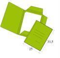 CARTELLE TRE LEMBI ECO' PZ.50 VERDE 0386