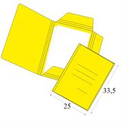 CARTELLE TRE LEMBI ECO' PZ.50 GIALLO 0387