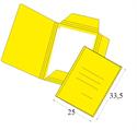 CARTELLE TRE LEMBI ECO' PZ.50 GIALLO 0387