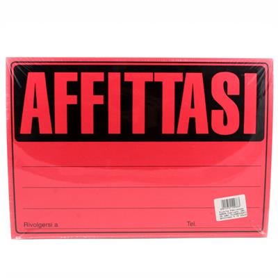 CARTELLI AFFITTASI FLUORESCENTI 10966