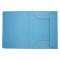 CARTELLE TRE LEMBI ZAFFIRO S/STAMPA PZ.50 AZZURRE 0687