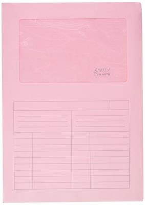 CARTELLE SINTEX C/FINESTRA ROSA PZ.50 0574