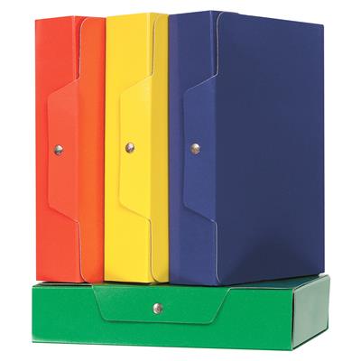 PORTAPROGETTI CON BOTTONE DORSO 12 BLU 0126BL