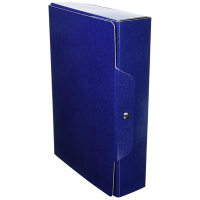 PORTAPROGETTI CON BOTTONE DORSO 8 BLU 0124BL