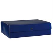 PORTAPROGETTI IN LINEA D10 25X35 LUCIDO BLU CHIUSURA A 3