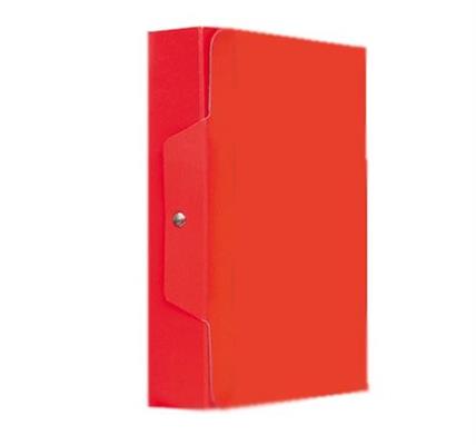PORTAPROGETTI CON BOTTONE DORSO 8 ROSSO 0124RO