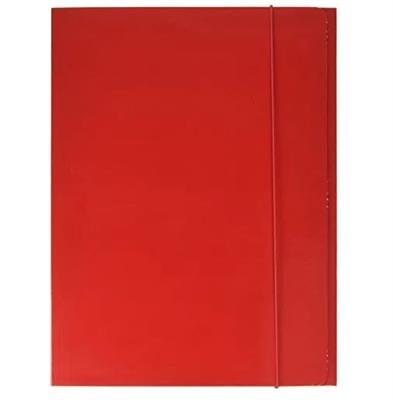 CARTELLE 3 LEMBI C/ELASTICO 35X25 LUCIDE ROSSE 0208805.R