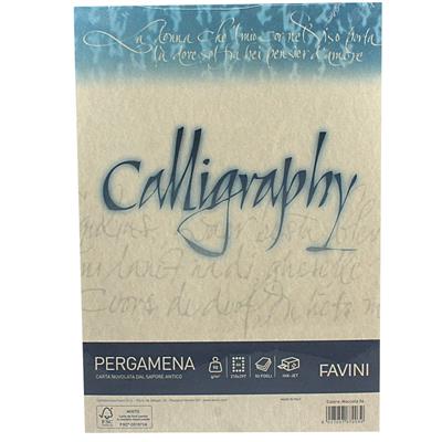 FOGLI A4 CALLIGRAPHY PERGAMENA GR.90 50FF NOCCIOLA A69N2