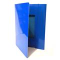 CARTELLE 3 LEMBI C/ELASTICO 35X25 LUCIDE BLE 0208805BL