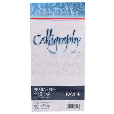 BUSTE CALLIGRAPHY 11X22 GR.90 PZ.25 BIANCO 01 A570293