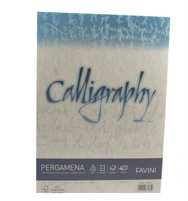 FOGLI A4 CALLIGRAPHY PERGAMENA GR.190 50FF SABBIA 02 A69