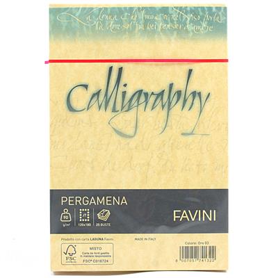 BUSTE CALLIGRAPHY 12X18 PZ.25 GR.90 ORO 03 A57W207
