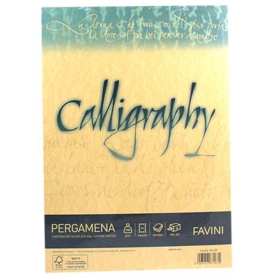 FOGLI A4 CALLIGRAPHY PERG.GR.190 50FF ORO A69W084