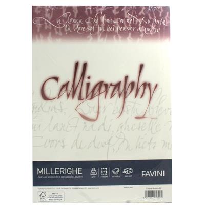 FOGLI A4 CALLIGRAPHY MILLERIG.GR.100 50FF AVORIO A69Q224