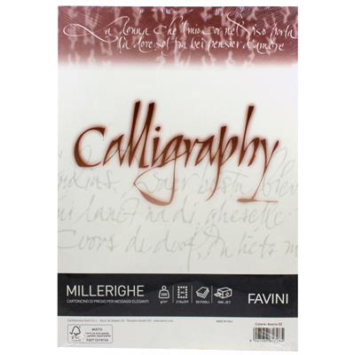 FOGLI A4 CALLIGRAPHY MILLERIGHE GR.200 50FF AVORIO 02 A6
