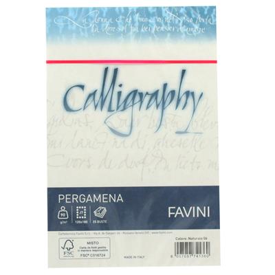 BUSTE CALLIGRAPHY 12X18 PZ.25 GR.90 NATURALE 06 A57Q207