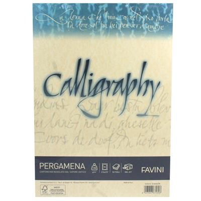 FOGLI A4 CALLIGRAPHY PERGAMENA GR.190 50FF CREMA 05 A692