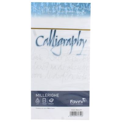 BUSTE CALLIGRAPHY 11X22 PZ.25 GR.100 BIANCO 01 A570424