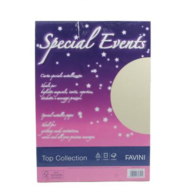FOGLI A4 SPECIAL EVENTS FF.10 GR.250 CREMA A69Q174