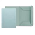 CARTELLE TRE LEMBI CON STAMPA GR.190 PZ.50 AZZURRE 0224#