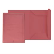 CARTELLE TRE LEMBI CON STAMPA GR.190 PZ.50 ROSSE 0224#