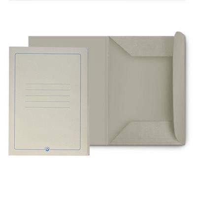 CARTELLE TRE LEMBI CON STAMPA GR.190 PZ.50 GRIGIO 0224#
