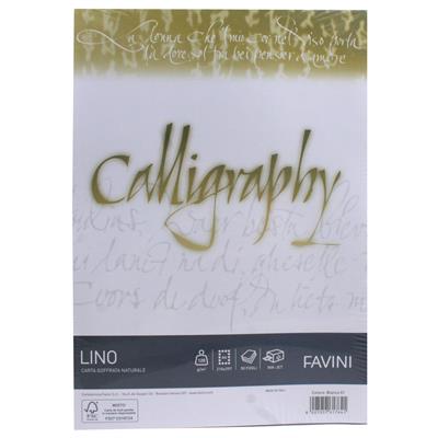 FOGLI A4 CALLIGRAPHY LINO GR.120 FF50 BIANCO 01 A690514