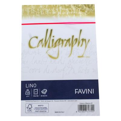 BUSTE CALLIGRAPHY 12X18 GR.120 PZ.25BIANCO 01 A570617