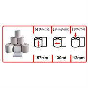 ROTOLI TERMICI PER CASSA C/SCAD GR.48 57X30 NBA 5730TW