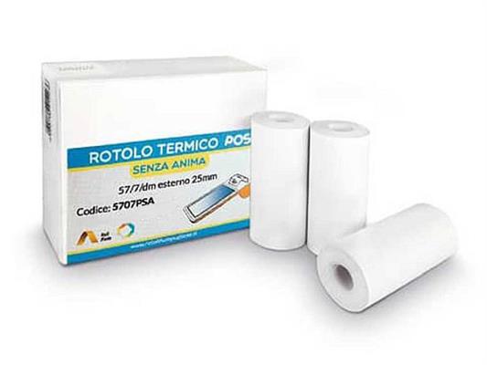 ROTOLI TERMICI POS SENZA ANIMA 57/7/25 5707PSA