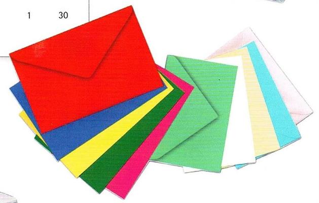 BUSTE E BIGLIETTI 100/100 N.4 COLORI FORTI 1720