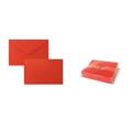 BIGLIETTI E BUSTE N.9 100/100 ROSSO  8319R
