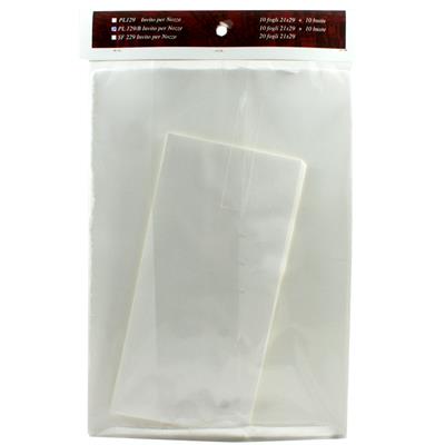 TASCHETTE AMALFITANE A4 10+10 PL129  BIANCHE