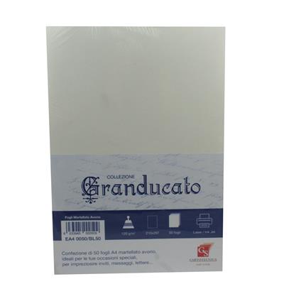 FOGLI A4 GR.120 PZ.50 GRANDUCATO AVORIO EA40050/BL50