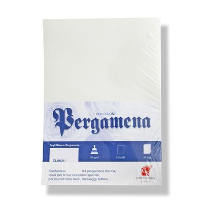 PERGAMENE GR.160 BIANCHE A4 CL0801/BL10